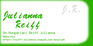 julianna reiff business card